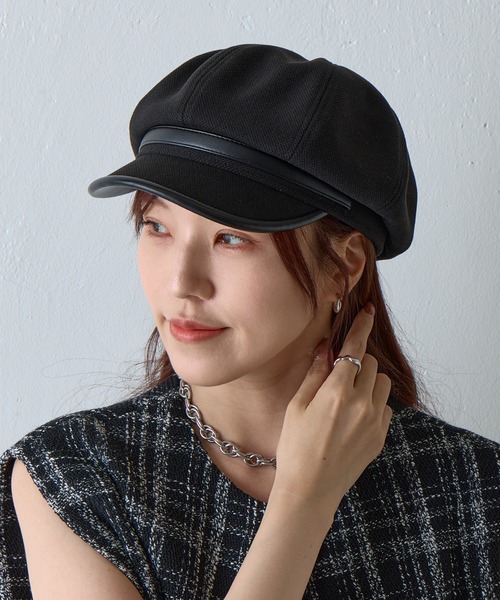 COLONY 2139（コロニートゥーワンスリーナイン）の「パイピングキャスケット（キャスケット・レディース・ブラック/ベージュ・FREE）」の2枚目の写真