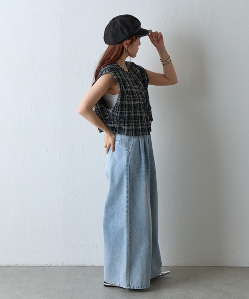 COLONY 2139（コロニートゥーワンスリーナイン）の「パイピングキャスケット（キャスケット・レディース・ブラック/ベージュ・FREE）」の8枚目の写真