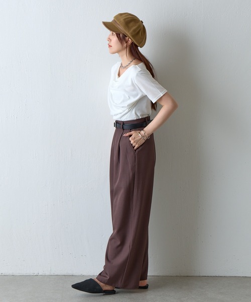 COLONY 2139（コロニートゥーワンスリーナイン）の「パイピングキャスケット（キャスケット・レディース・ブラック/ベージュ・FREE）」の14枚目の写真