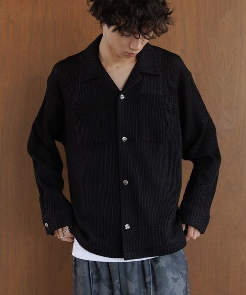 PBLIM(ページボーイリム)の「《UNISEX》スカシアミカイキンシャツ(シャツ/ブラウス・レディース・オフホワイト/ブラック・FREE)」の10枚目の写真
