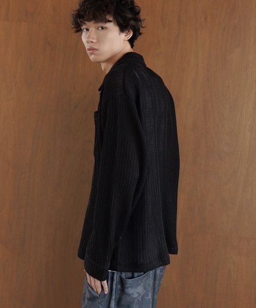 PBLIM(ページボーイリム)の「《UNISEX》スカシアミカイキンシャツ(シャツ/ブラウス・レディース・オフホワイト/ブラック・FREE)」の11枚目の写真