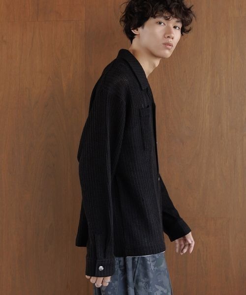 PBLIM(ページボーイリム)の「《UNISEX》スカシアミカイキンシャツ(シャツ/ブラウス・レディース・オフホワイト/ブラック・FREE)」の12枚目の写真