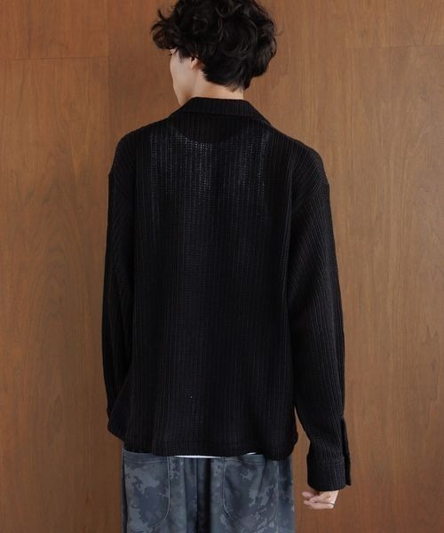 PBLIM(ページボーイリム)の「《UNISEX》スカシアミカイキンシャツ(シャツ/ブラウス・レディース・オフホワイト/ブラック・FREE)」の13枚目の写真