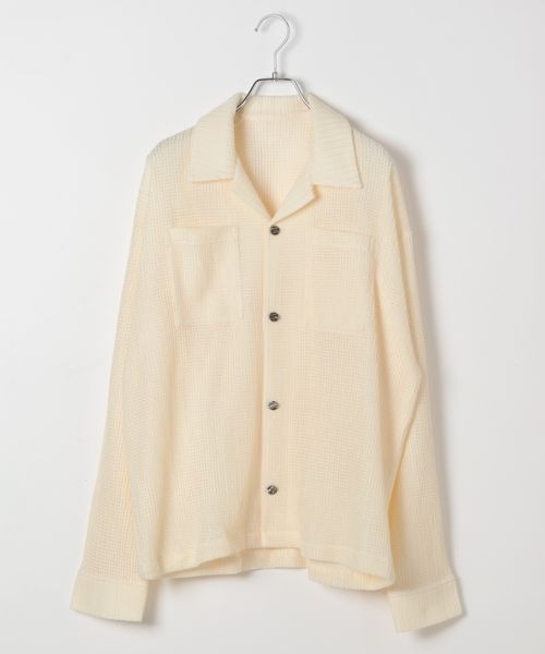 PBLIM(ページボーイリム)の「《UNISEX》スカシアミカイキンシャツ(シャツ/ブラウス・レディース・オフホワイト/ブラック・FREE)」の17枚目の写真