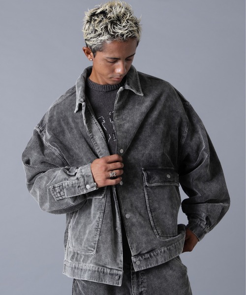 DANKE SCHON(ダンケシェーン)の「DankeSchon/ダンケシェーン/8WELL COURDUROY CHEMICAL COVERALLS(カバーオール・メンズ・ブラック/ベージュ・S/M/L)」の3枚目の写真