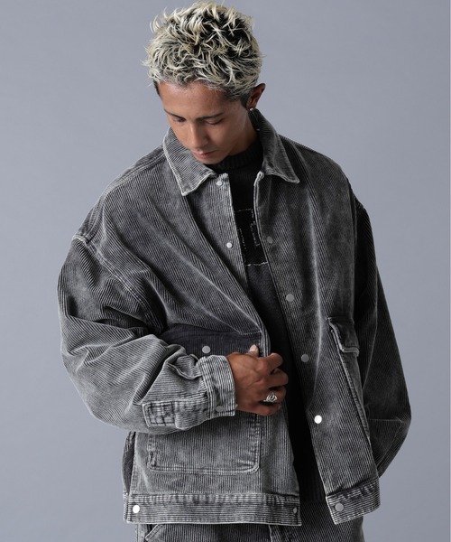 DANKE SCHON(ダンケシェーン)の「DankeSchon/ダンケシェーン/8WELL COURDUROY CHEMICAL COVERALLS(カバーオール・メンズ・ブラック/ベージュ・S/M/L)」の5枚目の写真