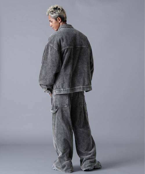 DANKE SCHON(ダンケシェーン)の「DankeSchon/ダンケシェーン/8WELL COURDUROY CHEMICAL COVERALLS(カバーオール・メンズ・ブラック/ベージュ・S/M/L)」の12枚目の写真