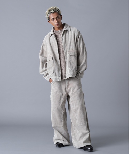 DANKE SCHON(ダンケシェーン)の「DankeSchon/ダンケシェーン/8WELL COURDUROY CHEMICAL COVERALLS(カバーオール・メンズ・ブラック/ベージュ・S/M/L)」の20枚目の写真