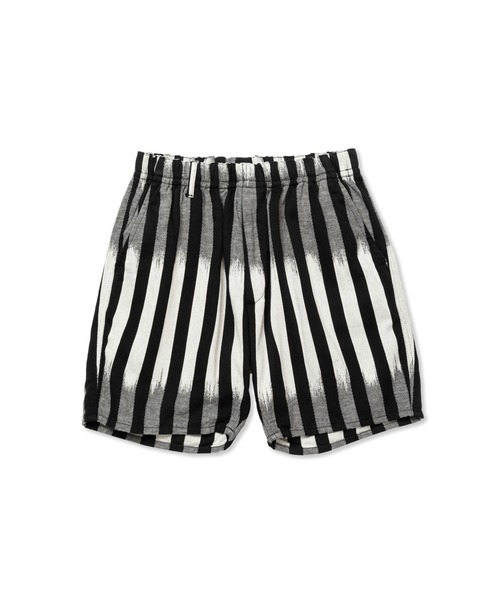 CALEE（キャリー）の「KASURI STRIPE JACQUARD EASY SHORTS（その他パンツ・メンズ・ブラック×ホワイト・LARGE/MEDIUM）」の6枚目の写真