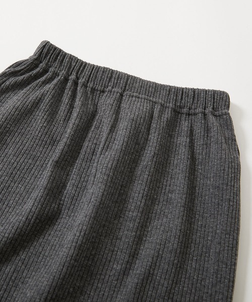 devirock（デビロック）の「おめかし リブスリットスカート（スカート・キッズ・ブラウン系/グレー系/パープル系/ブラック系/ベージュ系/ピンク系/杢グレー・100cm/110cm/120cm/130cm/140cm/150cm/160cm）」の14枚目の写真