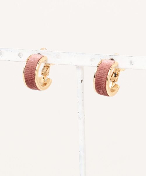 GOLDY(ゴールディ)の「【GOLDY】Semi-hoope earrings 2250907※(イヤリング・レディース・ブラウン/レッド/ブルー/グリーン・FREE)」の1枚目の写真