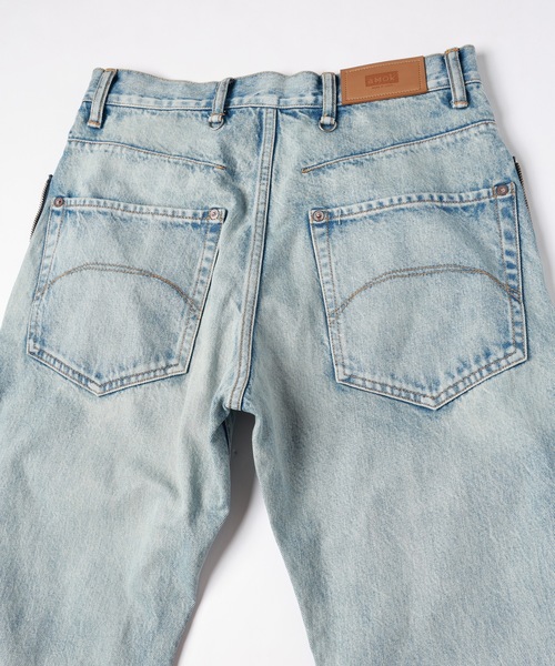 amok（アモク）の「TWO-IN-ONE DENIM PANTS（デニムパンツ・メンズ・ライトインディゴブルー/インディゴブルー・L/M/S）」の16枚目の写真