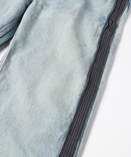amok（アモク）の「TWO-IN-ONE DENIM PANTS（デニムパンツ・メンズ・ライトインディゴブルー/インディゴブルー・L/M/S）」の17枚目の写真