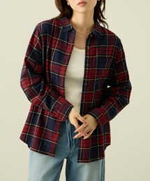 nAvy コットンネルチェックシャツ