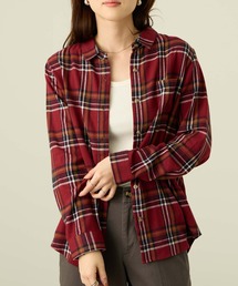 nAvy コットンネルチェックシャツ