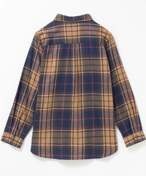 NAVY（ネイビー）の「nAvy コットンネルチェックシャツ（シャツ/ブラウス・レディース・レッド系1/ネイビー系/ブラック系/オレンジ系/ブラウン系/レッド系2・L/M）」の11枚目の写真