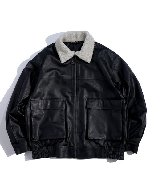 【人気】BADWAY ボア襟付きフライトジャケット 人気】BADWAY ボア襟付きフライトジャケット 人気】BADWAY ボア襟付き