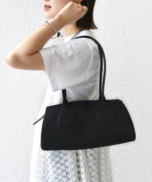 セール】【WEB限定】ポリエステル スエード 横長 ボストン バッグ