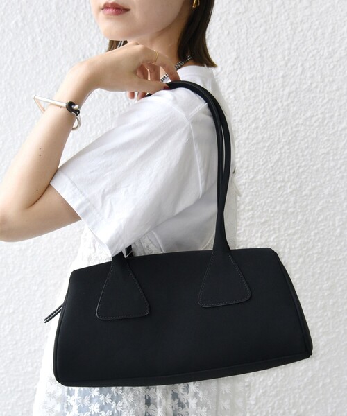 セール】【WEB限定】ポリエステル スエード 横長 ボストン バッグ