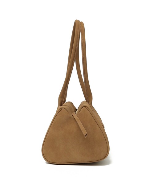 セール】【WEB限定】ポリエステル スエード 横長 ボストン バッグ