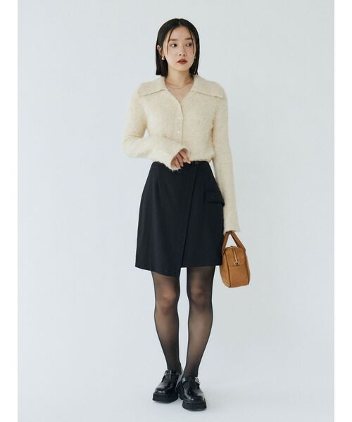 LAGUNAMOON（ラグナムーン）の「ラップディティールスカートショートパンツ（スカート・レディース・ブラック/ブラウン・SMALL/MEDIUM）」の10枚目の写真