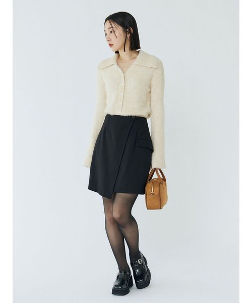 LAGUNAMOON（ラグナムーン）の「ラップディティールスカートショートパンツ（スカート・レディース・ブラック/ブラウン・SMALL/MEDIUM）」の11枚目の写真