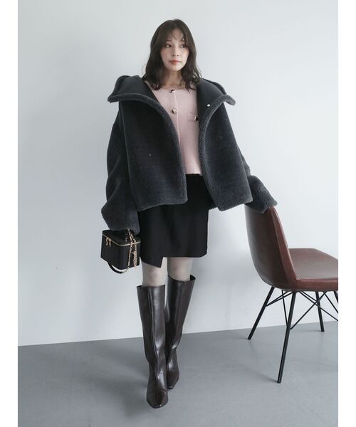 LAGUNAMOON（ラグナムーン）の「ラップディティールスカートショートパンツ（スカート・レディース・ブラック/ブラウン・SMALL/MEDIUM）」の13枚目の写真