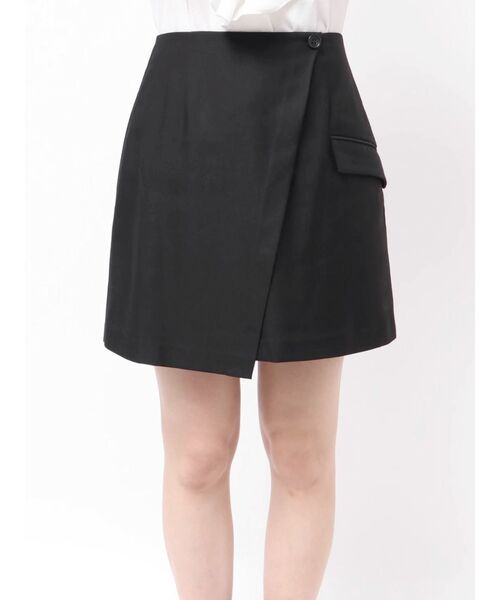 LAGUNAMOON（ラグナムーン）の「ラップディティールスカートショートパンツ（スカート・レディース・ブラック/ブラウン・SMALL/MEDIUM）」の18枚目の写真