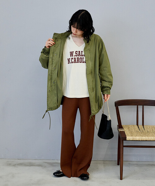 FREAK'S STORE（フリークスストア）の「【セットアイテム】M-65 ショート フェード加工3Way ライナーセット/ショートモッズコート（モッズコート・レディース・オリーブ・ﾌﾘ-）」の11枚目の写真