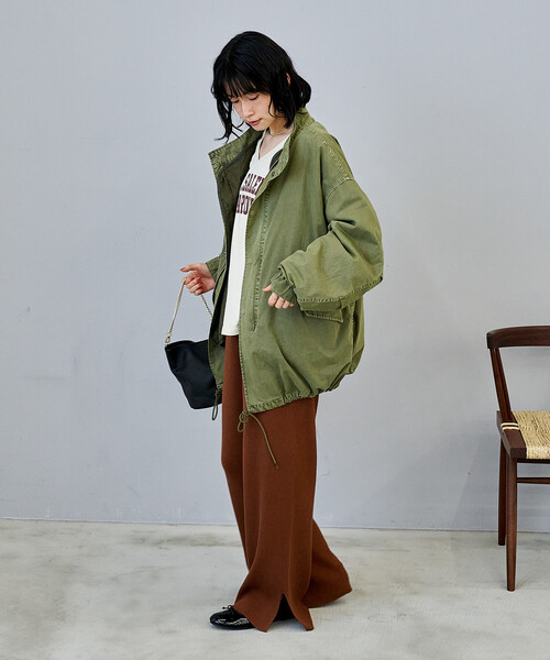 FREAK'S STORE（フリークスストア）の「【セットアイテム】M-65 ショート フェード加工3Way ライナーセット/ショートモッズコート（モッズコート・レディース・オリーブ・ﾌﾘ-）」の16枚目の写真