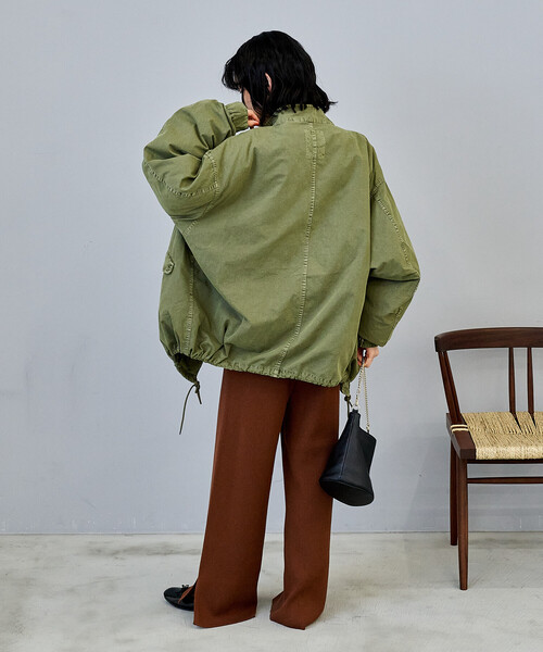 FREAK'S STORE（フリークスストア）の「【セットアイテム】M-65 ショート フェード加工3Way ライナーセット/ショートモッズコート（モッズコート・レディース・オリーブ・ﾌﾘ-）」の17枚目の写真