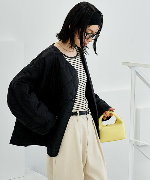 FREAK'S STORE（フリークスストア）の「【セットアイテム】M-65 ショート フェード加工3Way ライナーセット/ショートモッズコート（モッズコート・レディース・オリーブ・ﾌﾘ-）」の8枚目の写真