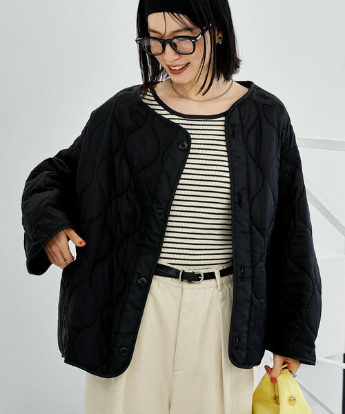 FREAK'S STORE（フリークスストア）の「【セットアイテム】M-65 ショート フェード加工3Way ライナーセット/ショートモッズコート（モッズコート・レディース・オリーブ・ﾌﾘ-）」の6枚目の写真