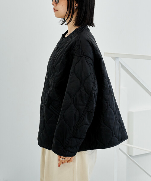 FREAK'S STORE（フリークスストア）の「【セットアイテム】M-65 ショート フェード加工3Way ライナーセット/ショートモッズコート（モッズコート・レディース・オリーブ・ﾌﾘ-）」の4枚目の写真