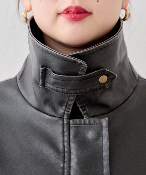 REVIVAL/WEB限定】フェイクレザーミドルルーズジャケット（その他