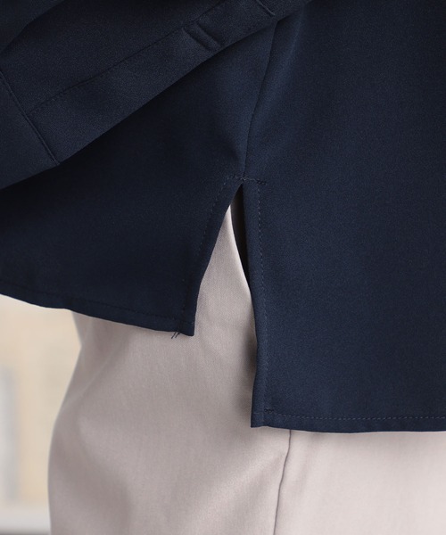 GALLORIA(ギャローリア)の「洗える ケープ風ブラウス(シャツ/ブラウス・レディース・ライトグレー/ライトブルー/ネイビー・LL/L/M/S)」の15枚目の写真