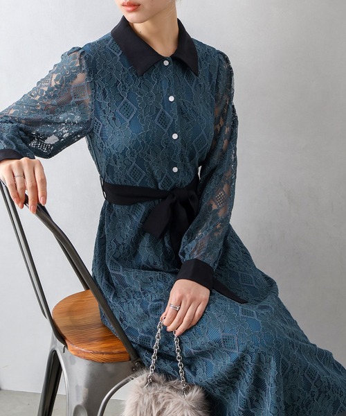 SpRay（スプレイ）の「レースクレリックワンピース（ワンピース）」 - WEAR