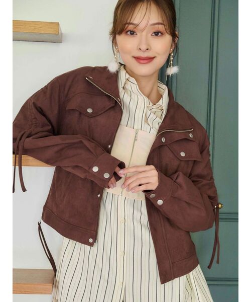 MERCURYDUO（マーキュリーデュオ）の「シャーリングZIPビスチェセットシャツ（シャツ/ブラウス・レディース・オフホワイト/ピンク/イエロー・FREE）」の16枚目の写真