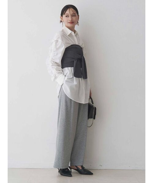 MERCURYDUO（マーキュリーデュオ）の「シャーリングZIPビスチェセットシャツ（シャツ/ブラウス・レディース・オフホワイト/ピンク/イエロー・FREE）」の21枚目の写真