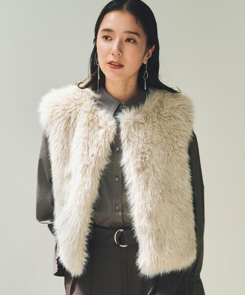 セール】フェイクファーベスト（ベスト）｜THE SHOP TK （ザ ショップ
