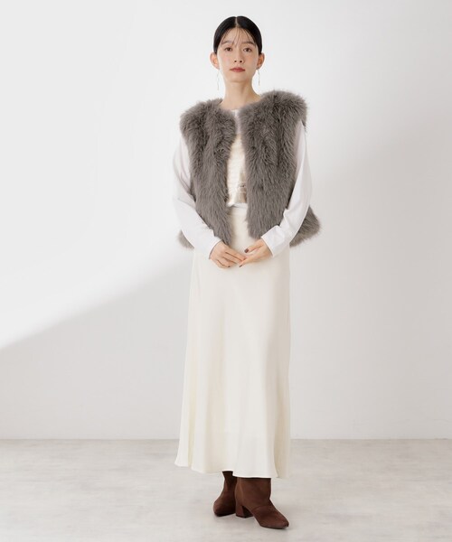 セール】フェイクファーベスト（ベスト）｜THE SHOP TK （ザ ショップ