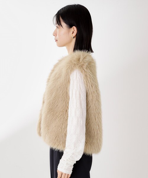 セール】フェイクファーベスト（ベスト）｜THE SHOP TK （ザ ショップ