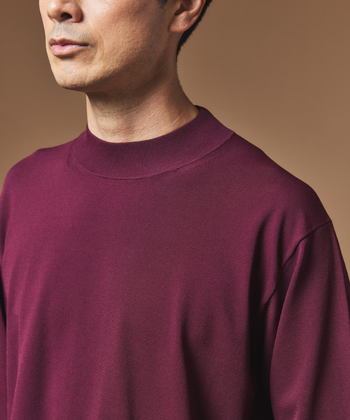 EDIFICE(エディフィス)の「”MULTI FUNCTION” モックネックニット(ニット/セーター・メンズ・ブラック/ボルドー/ベージュ・LARGE/MEDIUM/SMALL)」の3枚目の写真