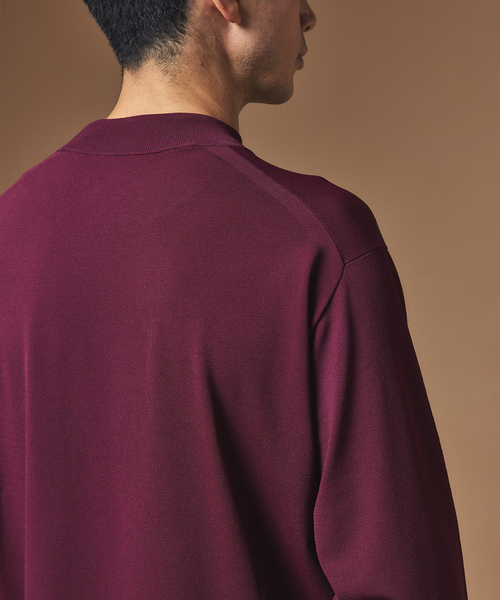 EDIFICE(エディフィス)の「”MULTI FUNCTION” モックネックニット(ニット/セーター・メンズ・ブラック/ボルドー/ベージュ・LARGE/MEDIUM/SMALL)」の21枚目の写真