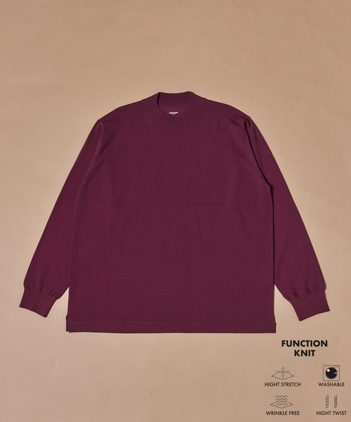 EDIFICE(エディフィス)の「”MULTI FUNCTION” モックネックニット(ニット/セーター・メンズ・ブラック/ボルドー/ベージュ・LARGE/MEDIUM/SMALL)」の15枚目の写真