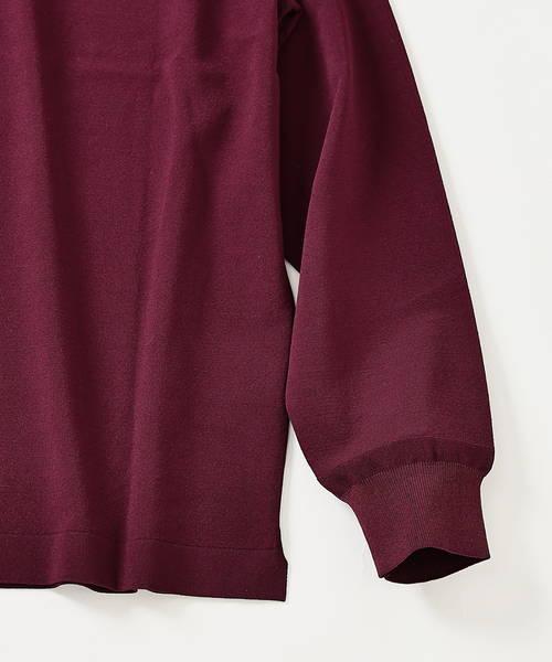 EDIFICE(エディフィス)の「”MULTI FUNCTION” モックネックニット(ニット/セーター・メンズ・ブラック/ボルドー/ベージュ・LARGE/MEDIUM/SMALL)」の13枚目の写真