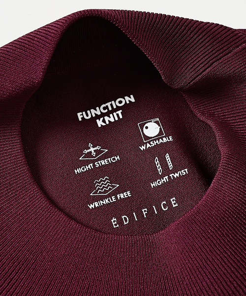 EDIFICE(エディフィス)の「”MULTI FUNCTION” モックネックニット(ニット/セーター・メンズ・ブラック/ボルドー/ベージュ・LARGE/MEDIUM/SMALL)」の11枚目の写真