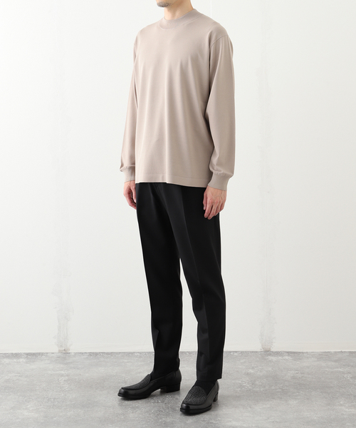 EDIFICE(エディフィス)の「”MULTI FUNCTION” モックネックニット(ニット/セーター・メンズ・ブラック/ボルドー/ベージュ・LARGE/MEDIUM/SMALL)」の4枚目の写真