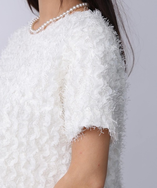 PICCIN（ピッチン）の「前後2wayフェザープルオーバー（Tシャツ/カットソー・レディース・オフホワイト/ブラック・M）」の16枚目の写真