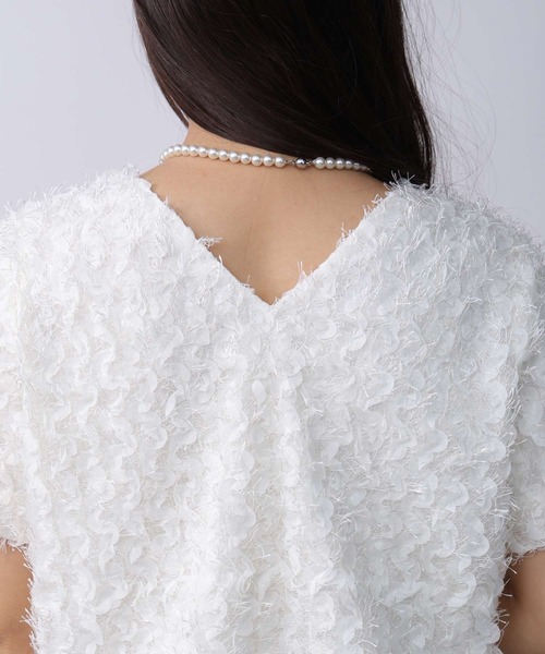 PICCIN（ピッチン）の「前後2wayフェザープルオーバー（Tシャツ/カットソー・レディース・オフホワイト/ブラック・M）」の18枚目の写真